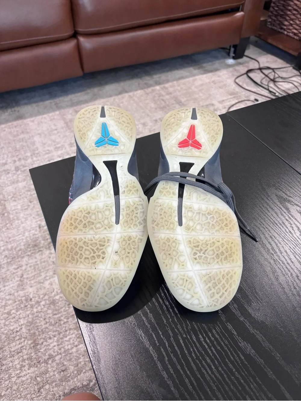 Nike Kids Multicolor Sneakers with Blue and Red Swooshes